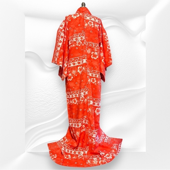 Japanese Yukata Kimono Japanese Women Kimono Robe Hawaiian Hibiscus Spring - Picture 13 of 14
